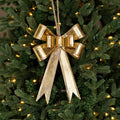 Dazzling Gold Metal Bow Ornament-10L x 6.5W x 1.25T