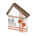 Hello Pumpkin Fall House Block