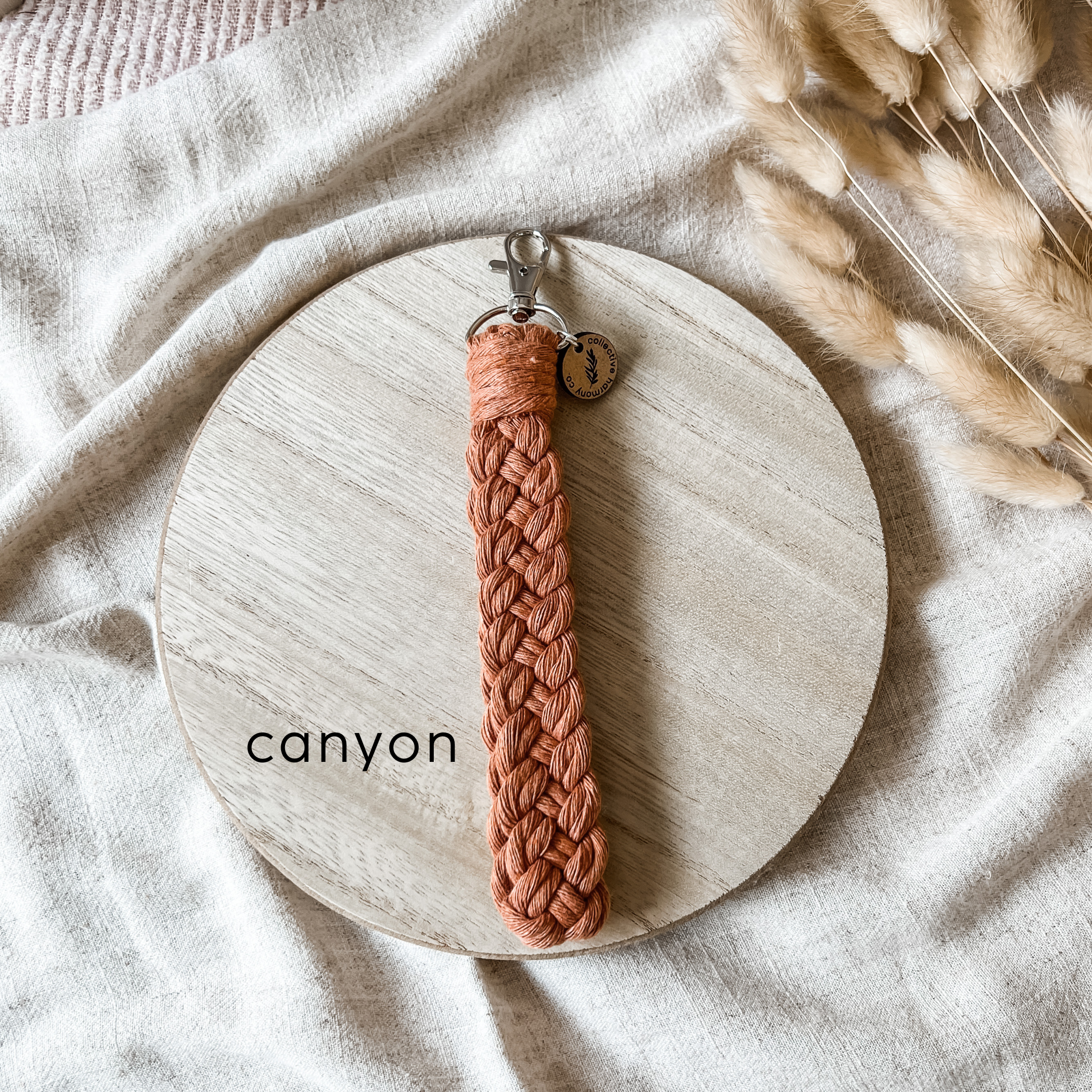 Braided macrame wristlet