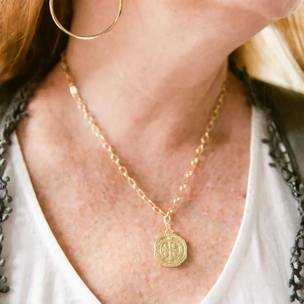 Necklace - Six Pence 18 inch