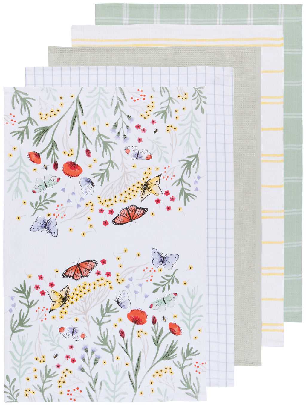 Morning Meadow Dishtowels Set of 5