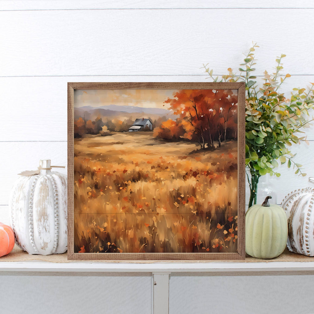 House Amongst The Autumn Field