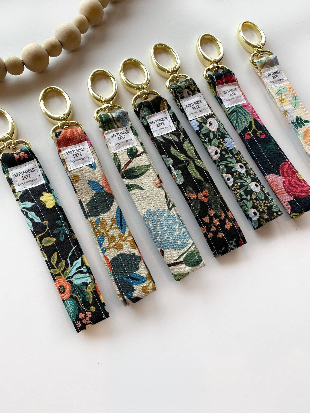 Handmade Fabric Key Fob – Rifle Paper Botanical Floral