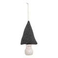 Solid Gray Fabric Christmas Tree Ornament 6"
