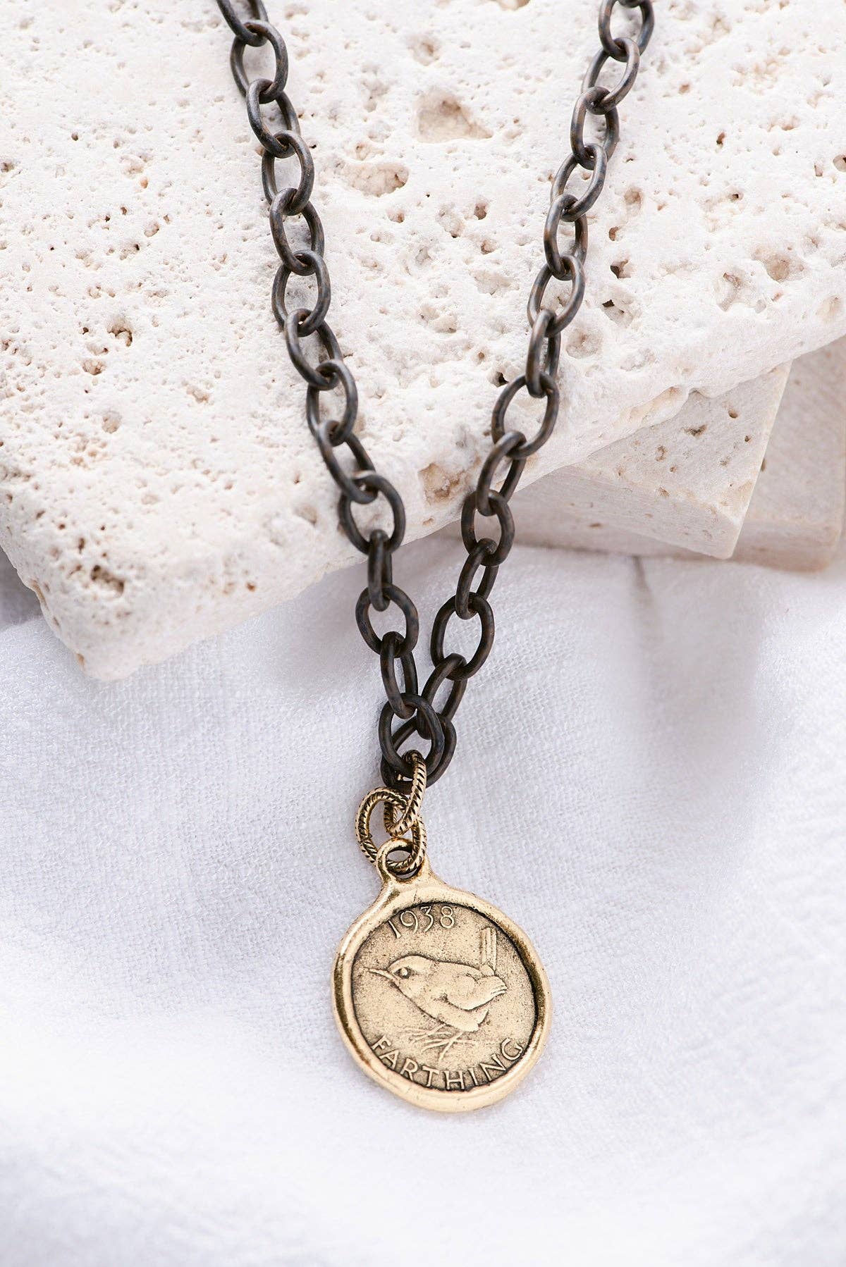 Shilling Necklace - Gold Chain