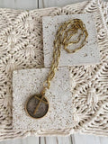 Relic Coin and Cross Necklace