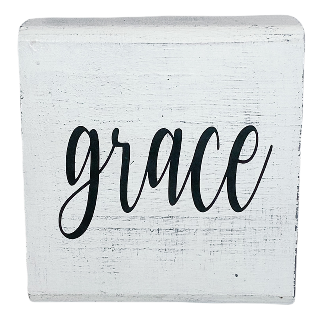 Grace Block Sign