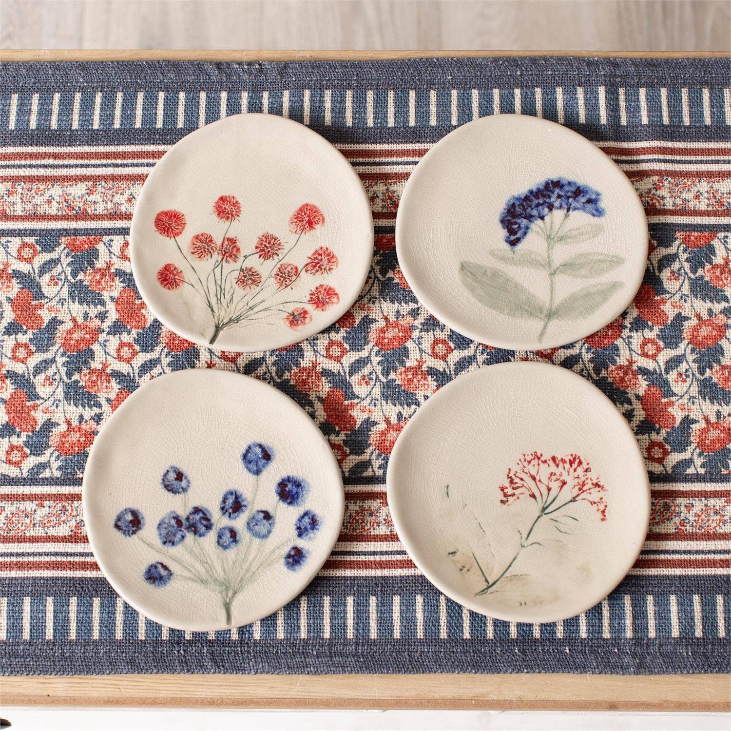 Pressed Wildflower Mini Plates (4 Designs available)