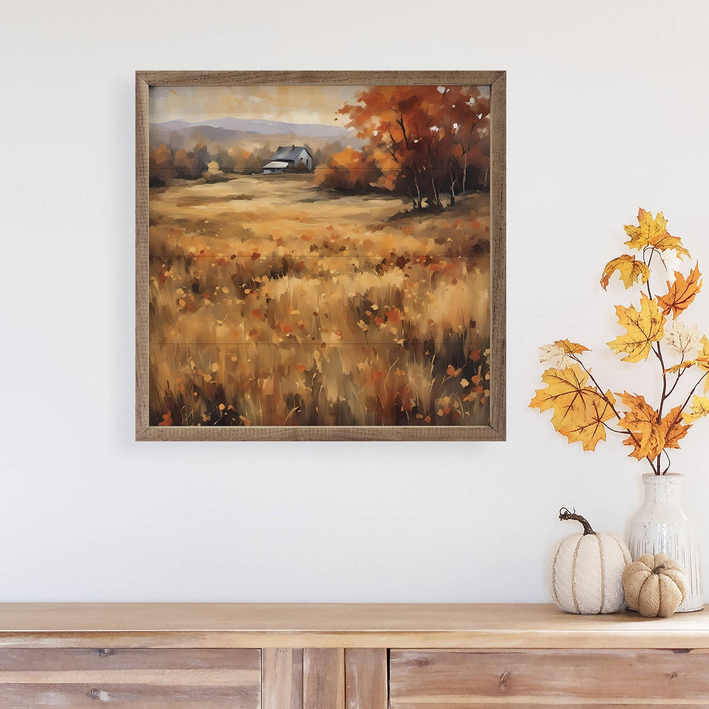 House Amongst The Autumn Field