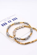 Boy Mom Bracelet Set – Mothers Gift, motherhood jewelry