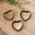 Trinket Trays - Gold Brass Hearts