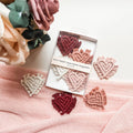 Mini heart magnet set | valentine's magnets - set of 4