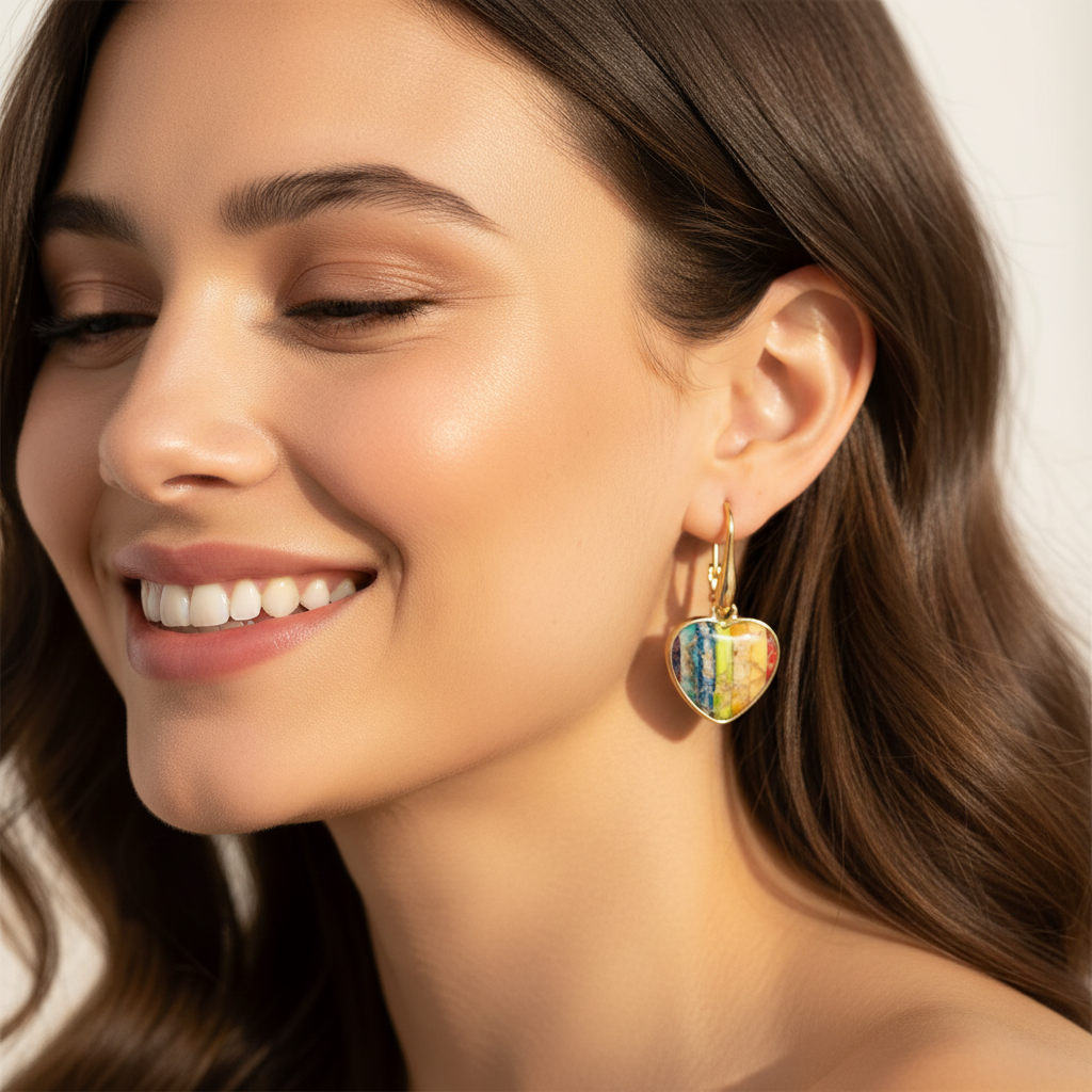 Chakra Heart Energy Earrings