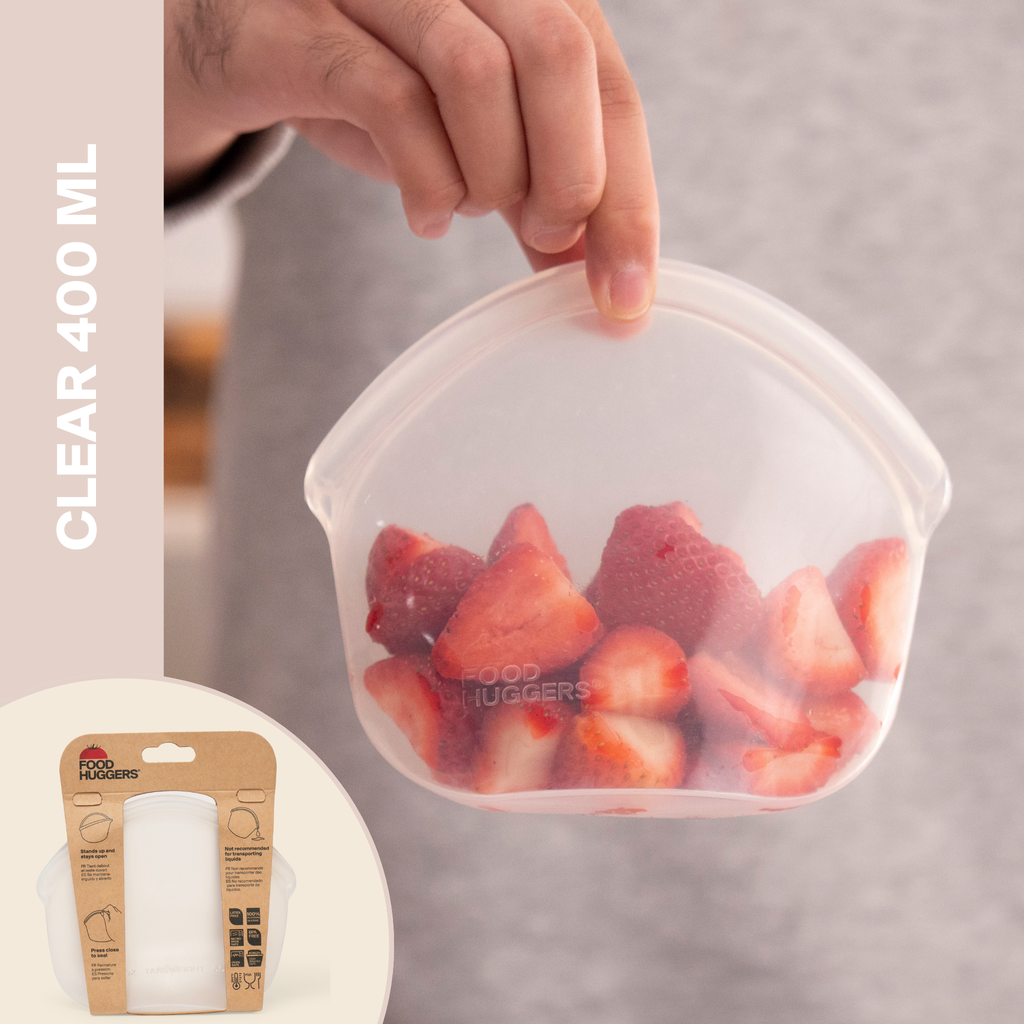 Reusable Silicone Storage Bag – Clear (400ml)