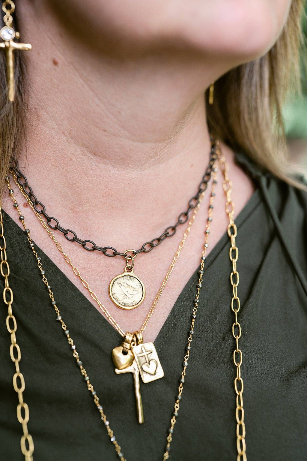 Shilling Necklace - Gold Chain