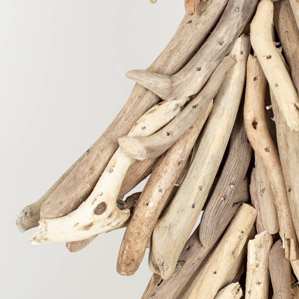 Handmade Natural Rustic Driftwood Tree  - 18" H x 12" Dia.