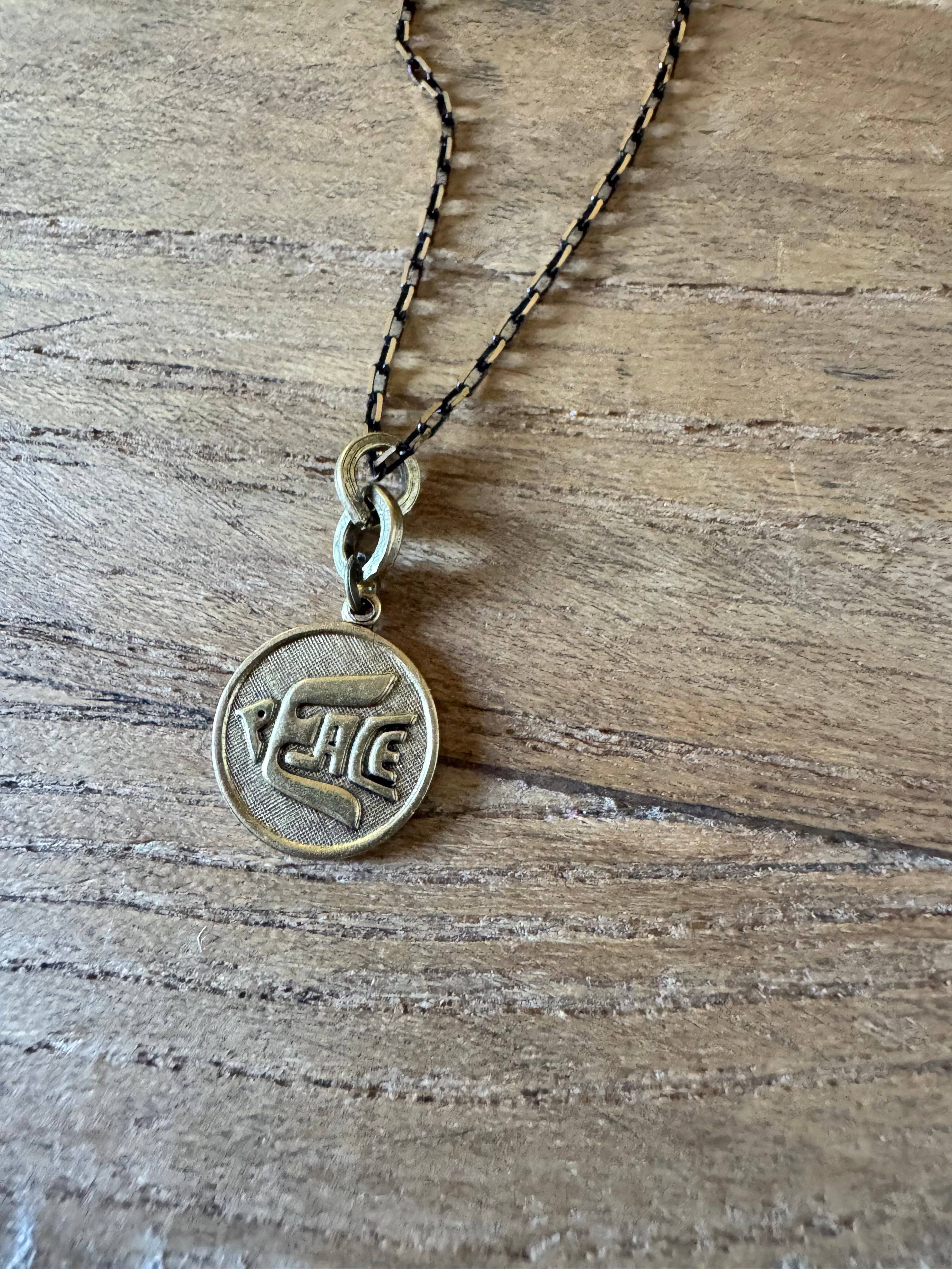 Peace Dove Circle Necklace