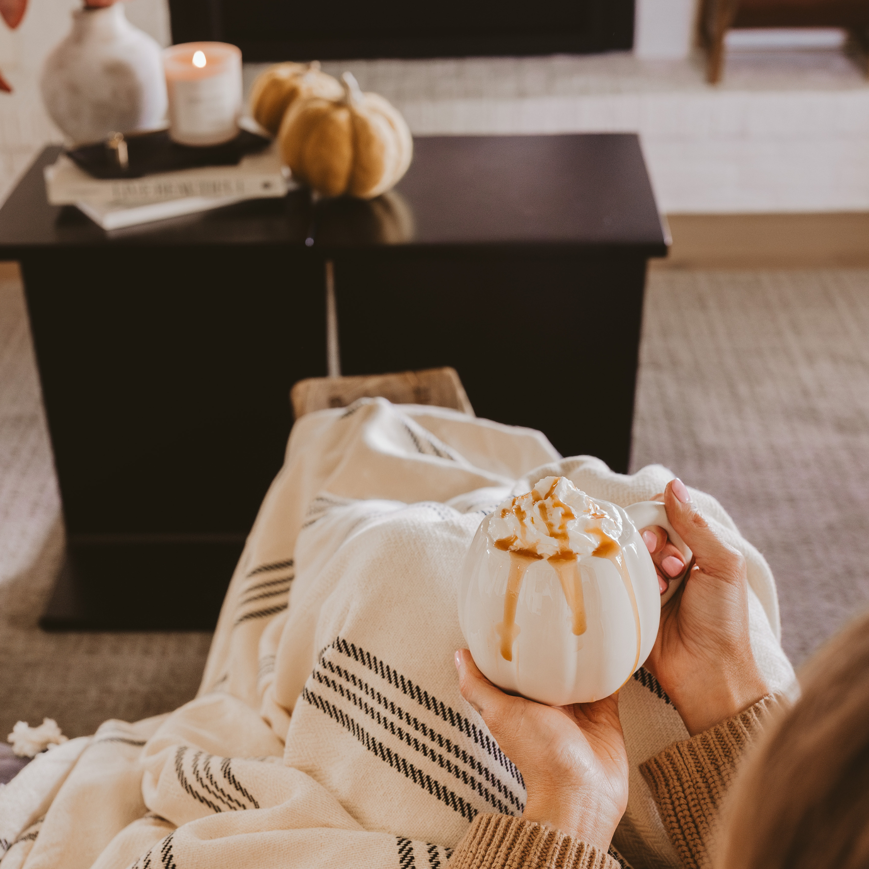 Cream Pumpkin Coffee Mug - Cream