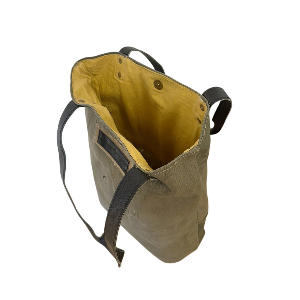 Farmer's Market Recycled Military Tent Tote