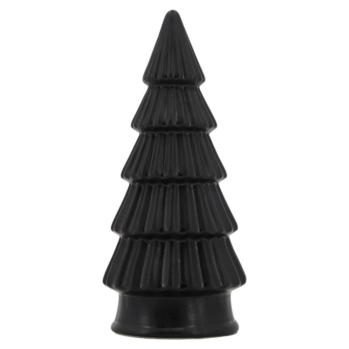Tall Black Matte Ridged Tree