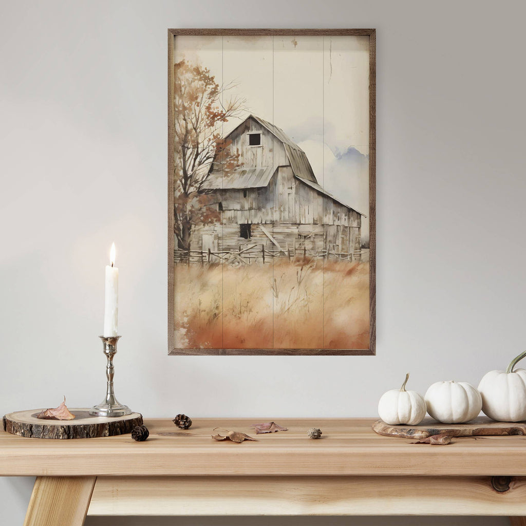 Rustic Barn in Fall
