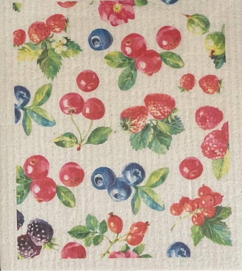 Mixed Fruit Swedish Dishcloth