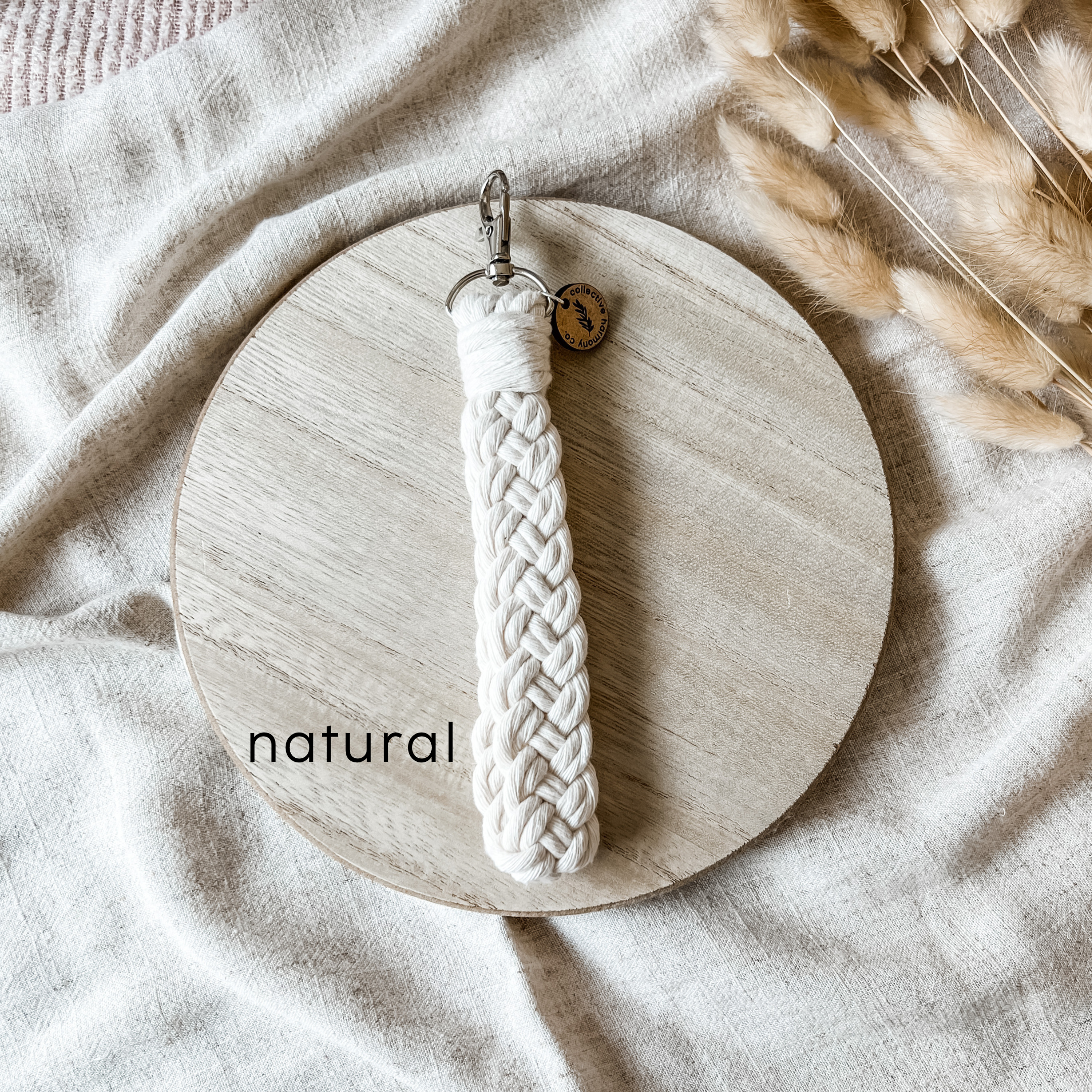 Braided macrame wristlet