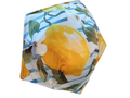 Bowl Cozy - Lemon front - Yellow& white back - 2 sided cozy