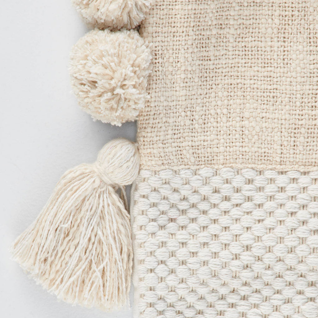 Woven Pom Stocking