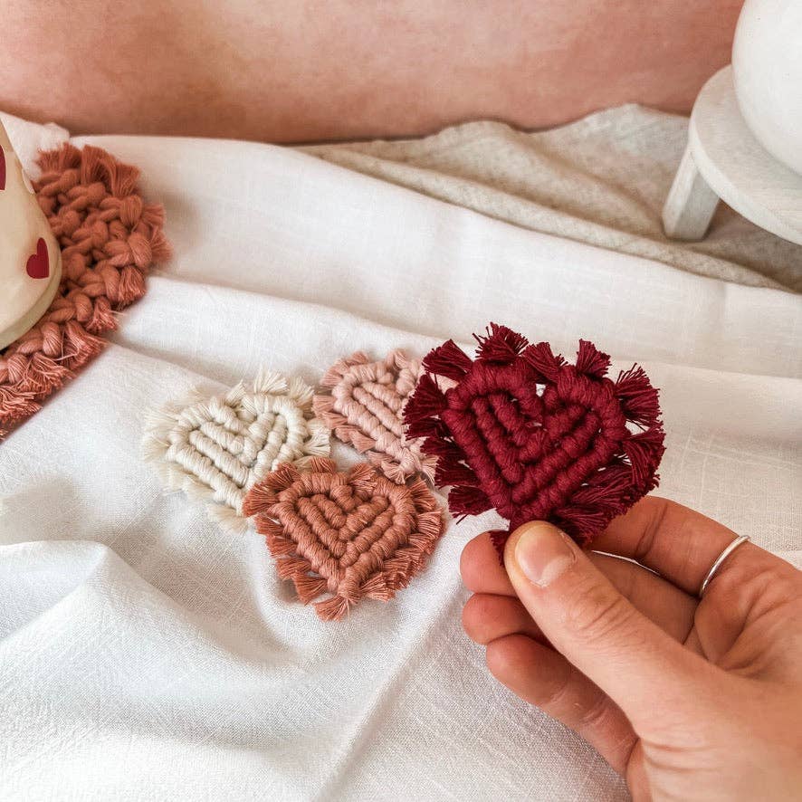 Mini heart magnet set | valentine's magnets - set of 4