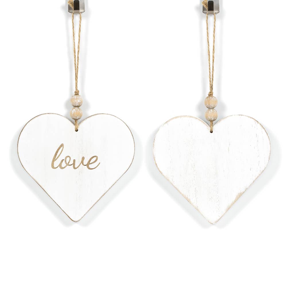 5x5 rvs wd orn (LOVE) ntrl/wh  VALENTINE EVERYDAY