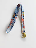 Handmade Fabric Lanyard – Periwinkle Floral