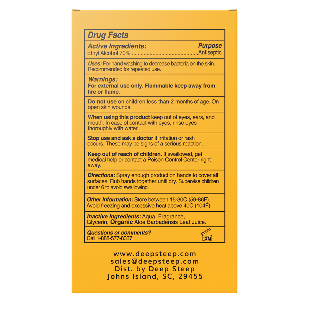 Hydrating Hand Sanitizer Spray 1.35oz - Peach Bellini