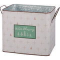White Winter Blessings Bin