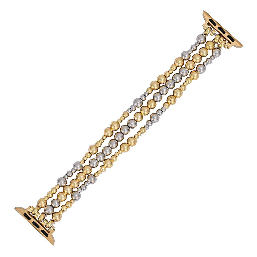 Sterling Gold Stretch Apple Watch Strap