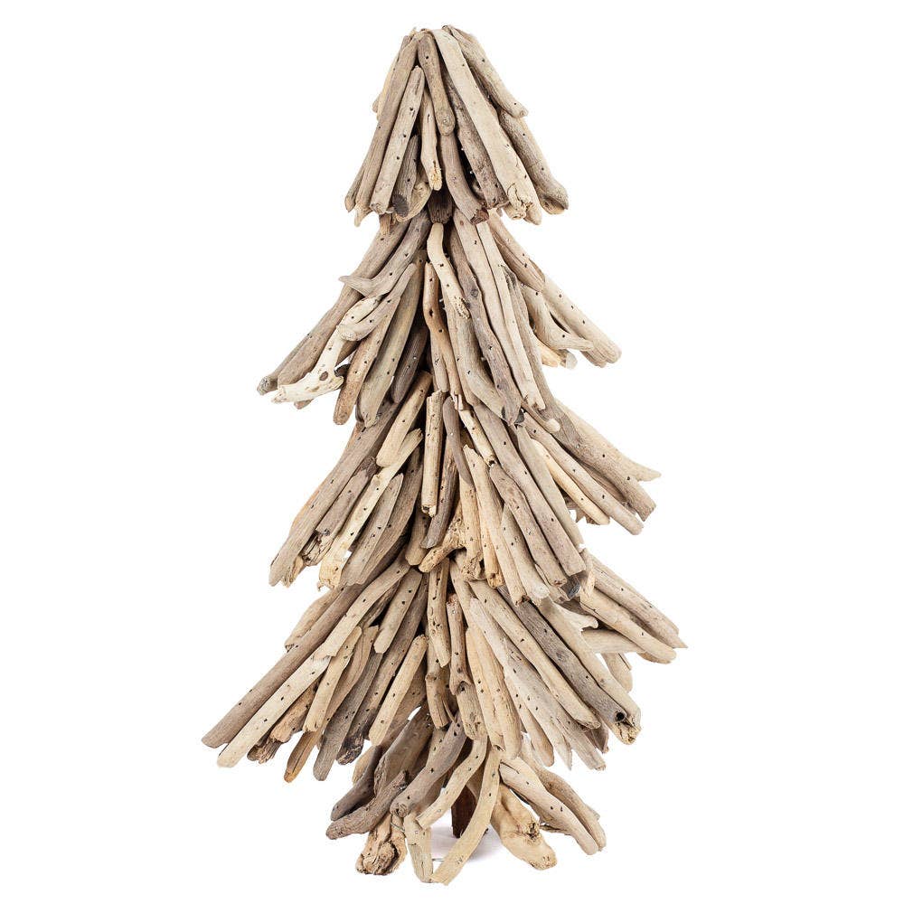 Handmade Natural Rustic Driftwood Tree  - 18" H x 12" Dia.