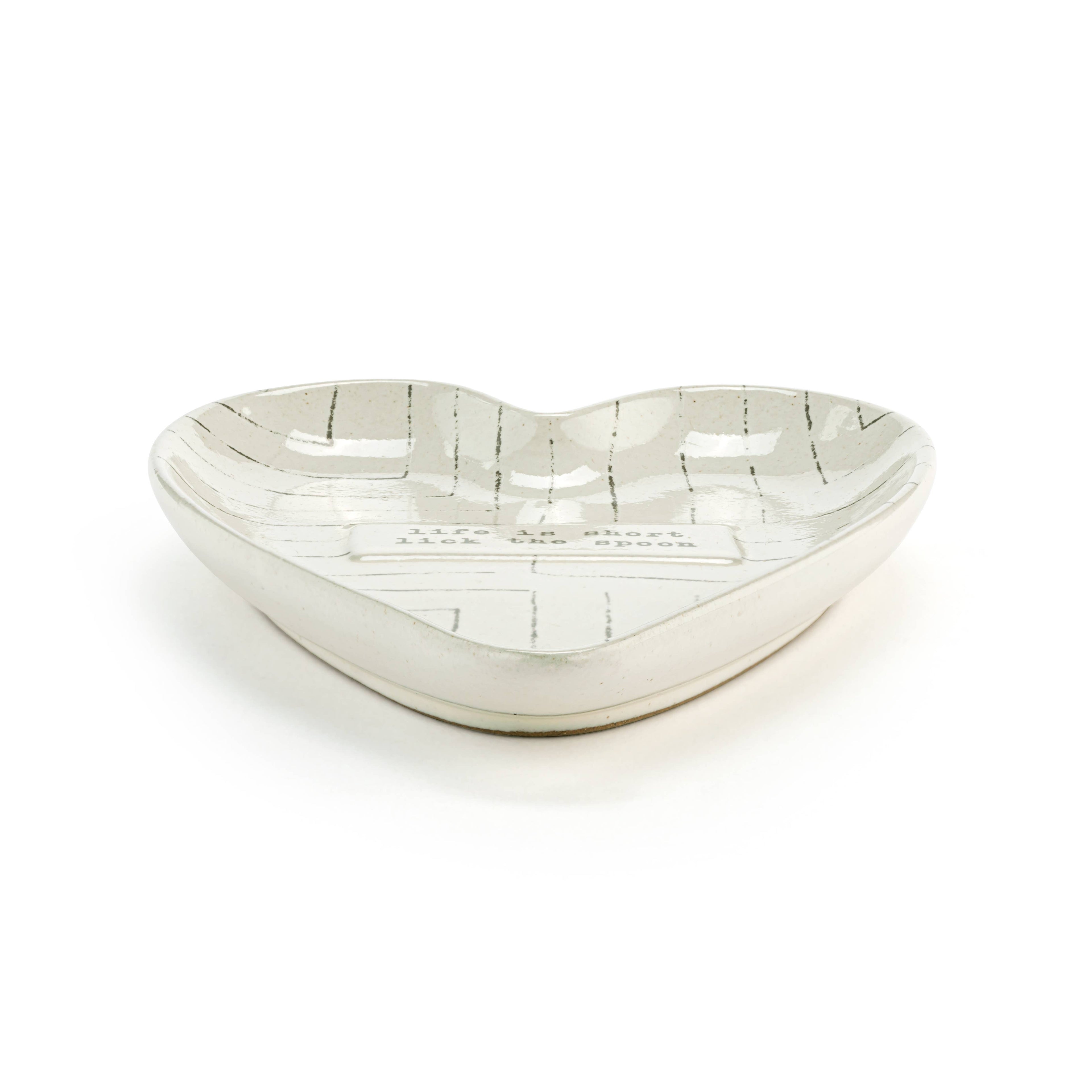 Lick the Spoon Heart Spoon Rest - 4.5x6.5in