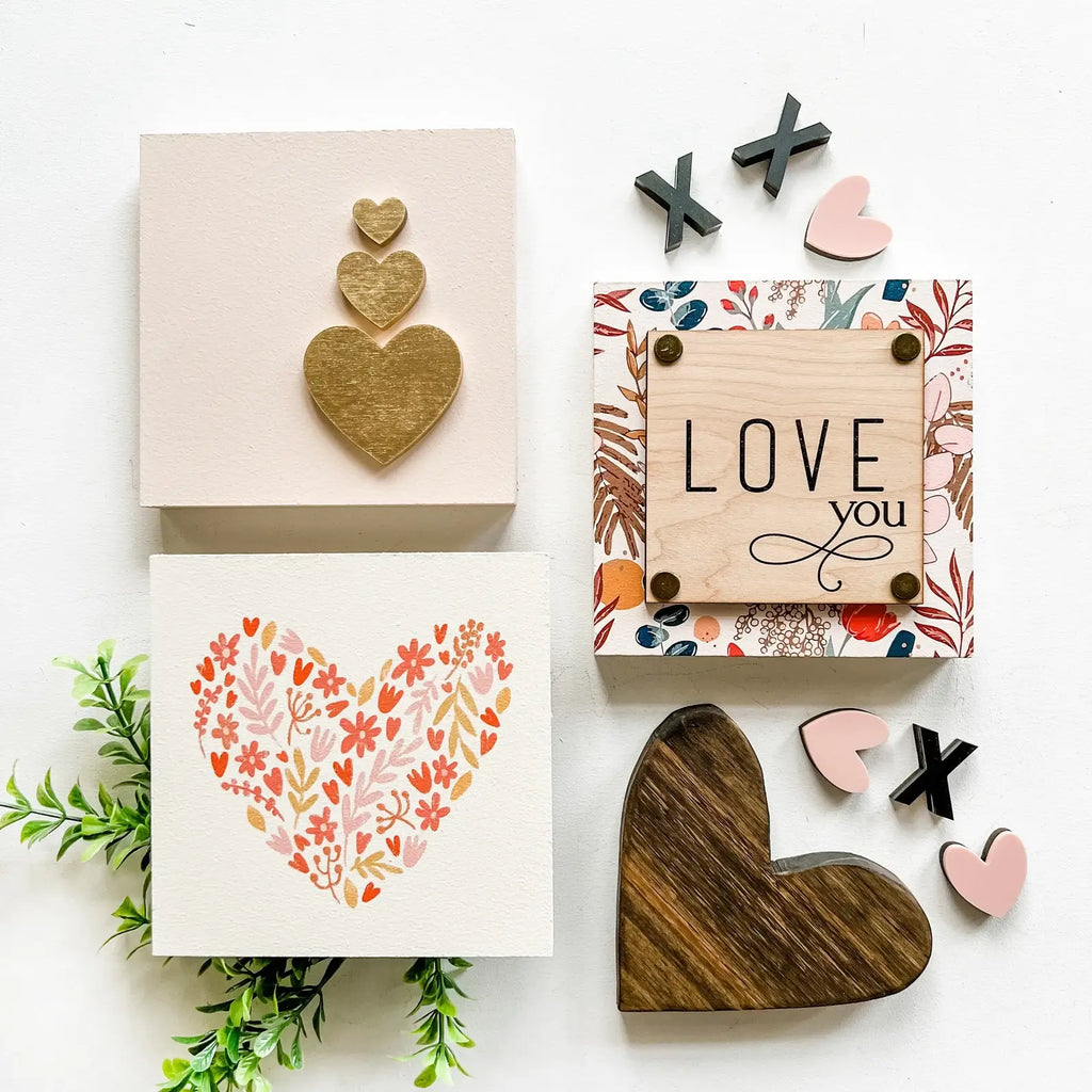 Mini Block Tiered Tray Signs