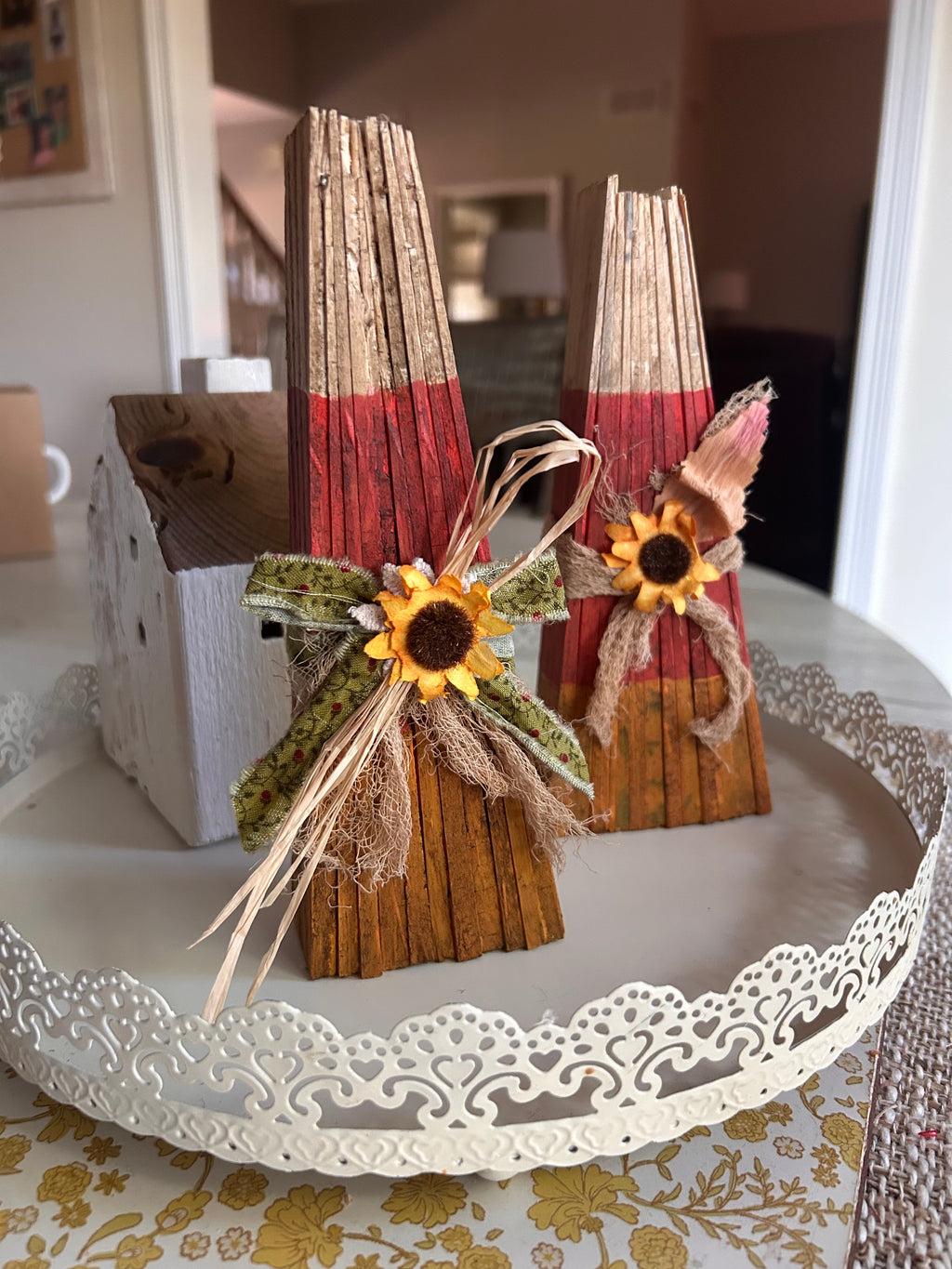Candy Corn with flowers