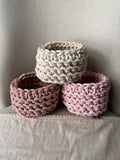 Cotton cord mini basket