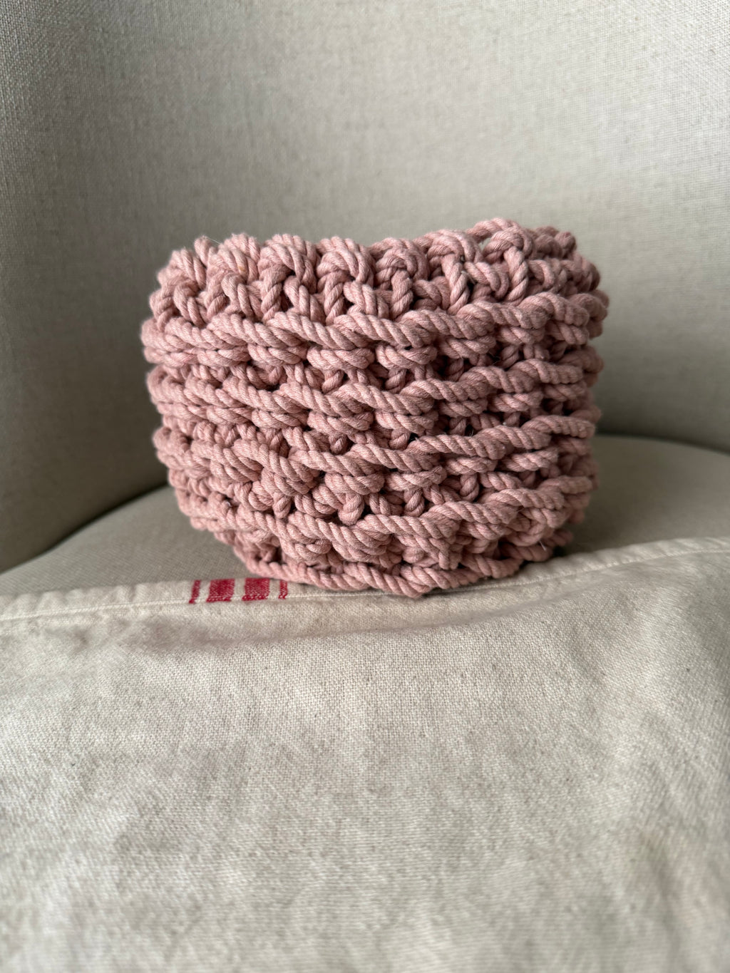 Cotton cord mini basket