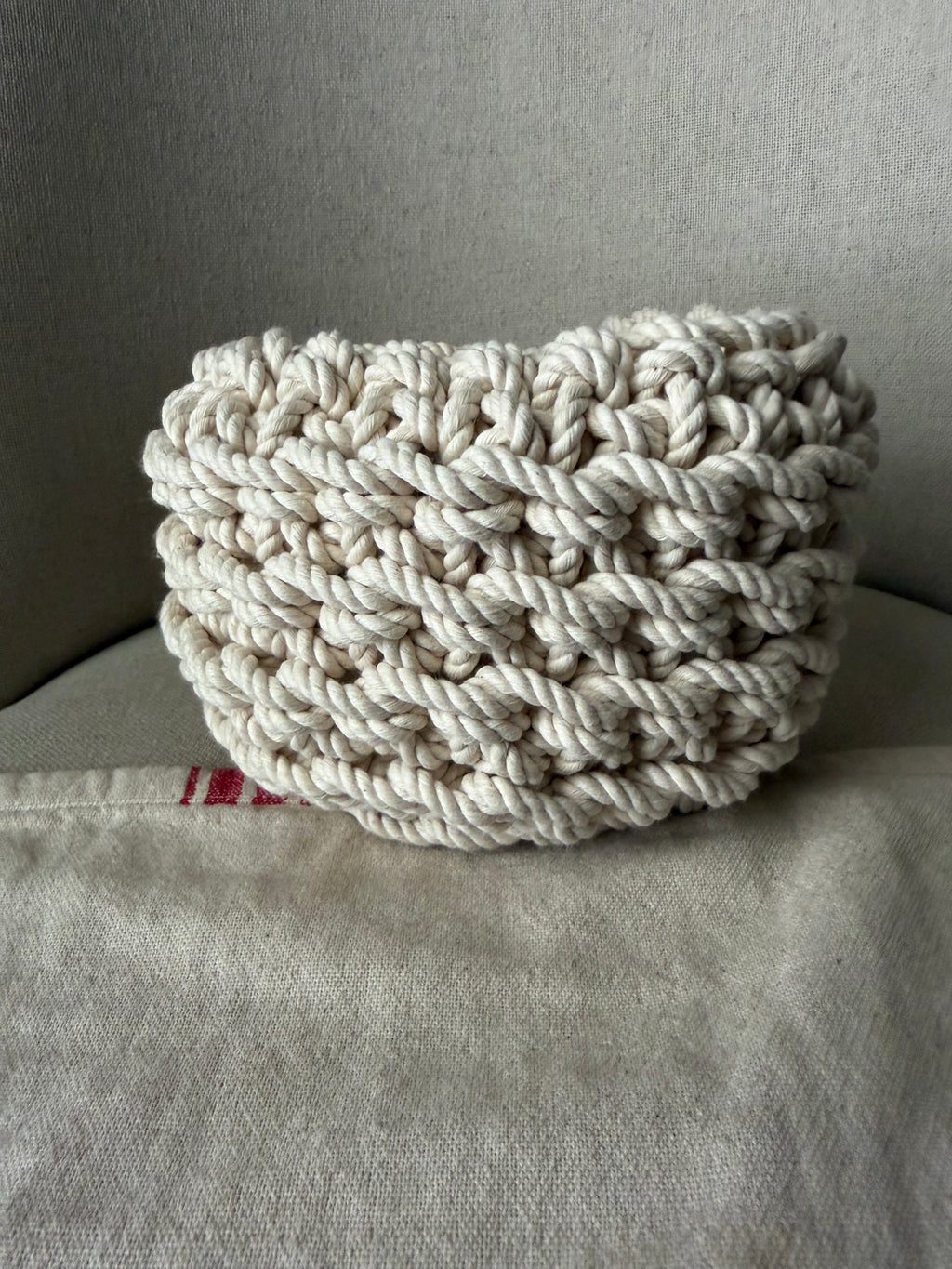 Cotton cord mini basket