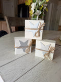 Rustic Wooden Star Blocks –  Farmhouse Table Decor