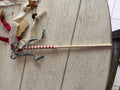 Primitive Patriotic Ribbon Wand with Rusty Jingle Bells & Stars