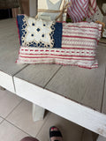 Handmade Primitive American Flag Bowl Filler Pillow – Rustic Patriotic Farmhouse Decor