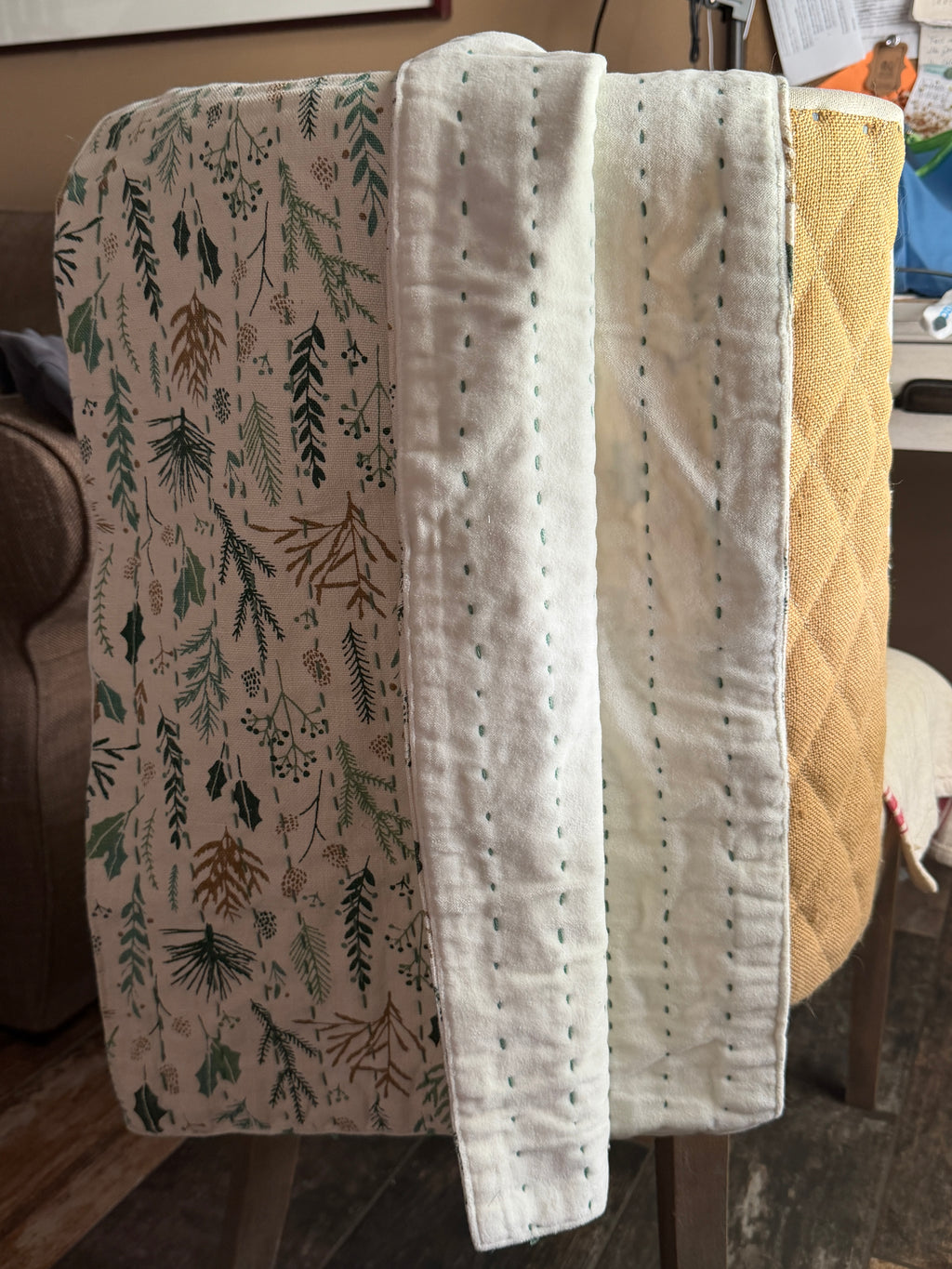 Botanical print Table Runner