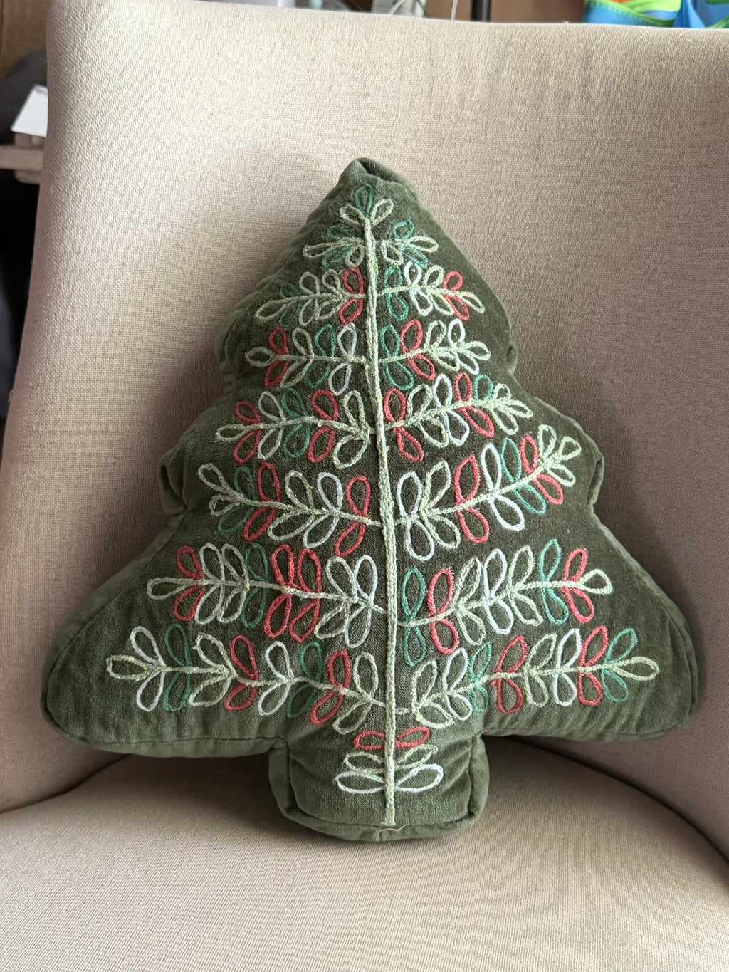Velvet Tree Shaped Pillow