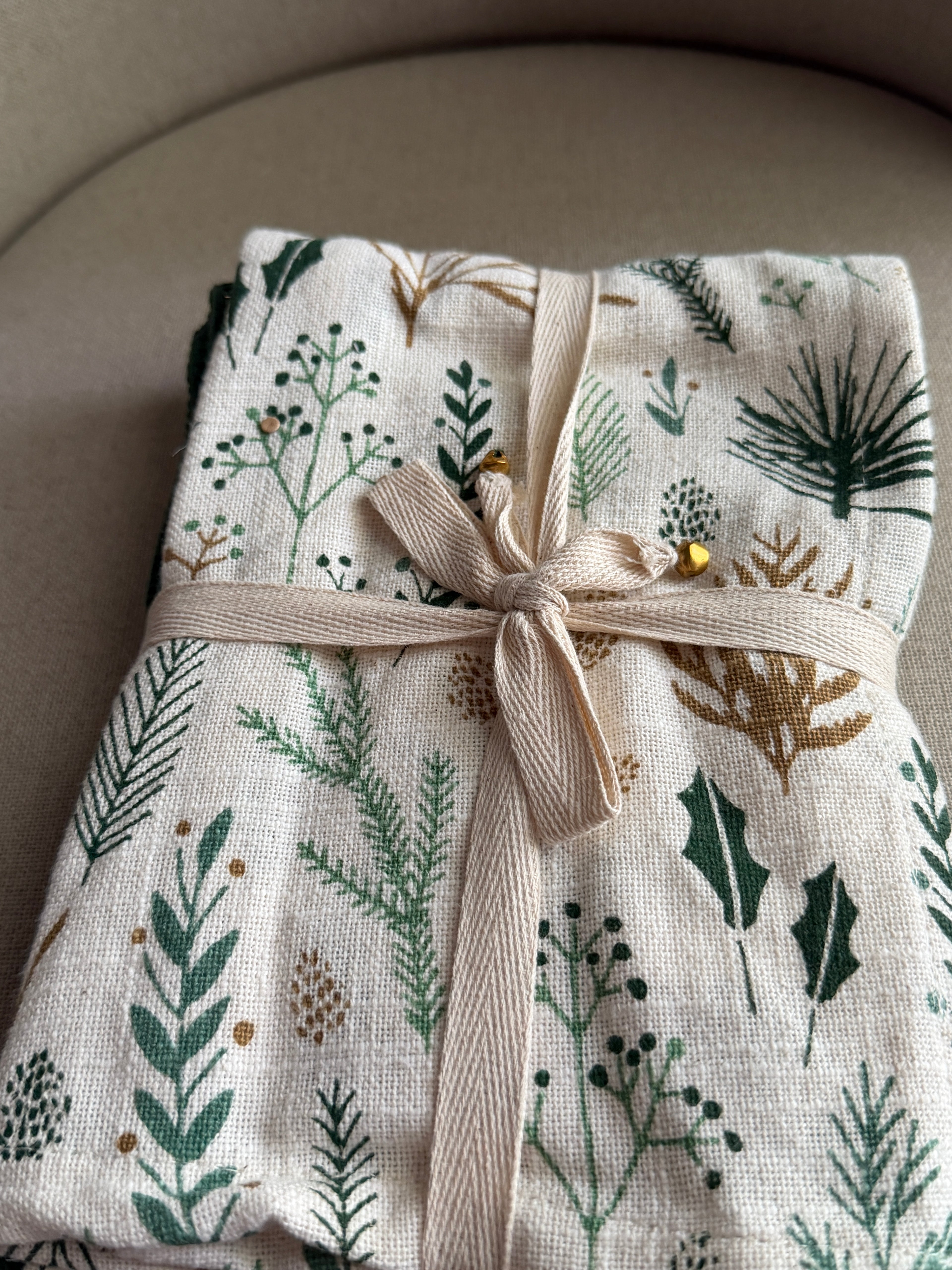 Botanical print Tea Towel Set
