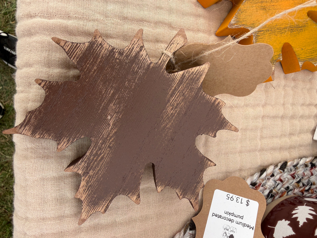 Wooden Maple Leaves