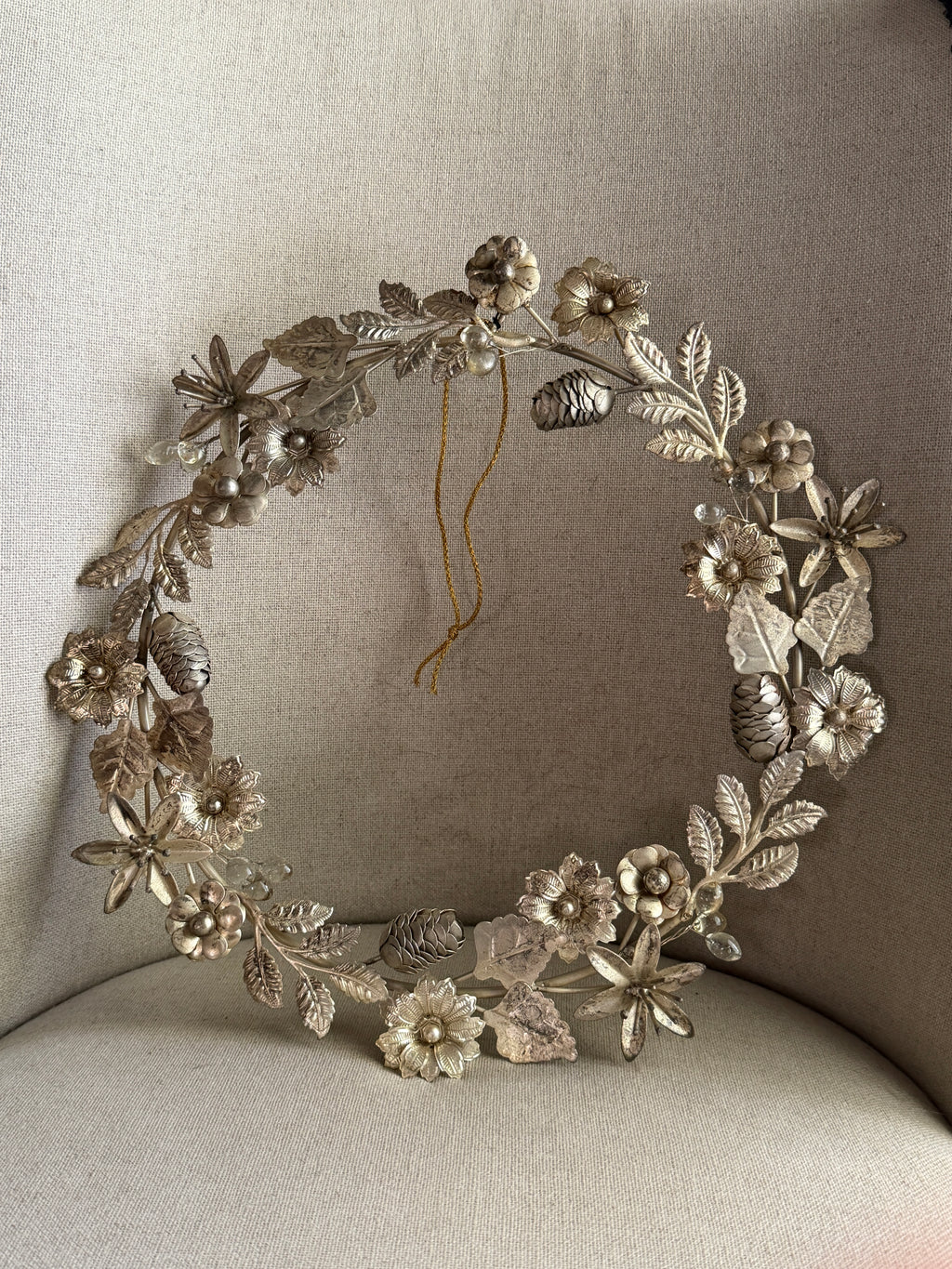 Metal Floral Wreath